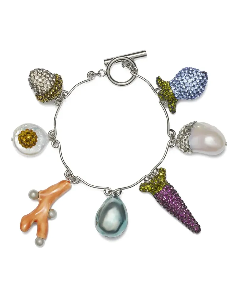 Tory Burch Curiosity Vegetable Armband - Silber Silber