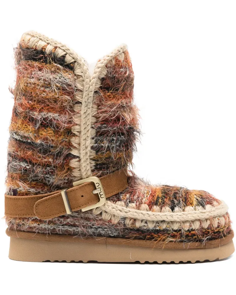 Mou 24 Stiefel mit Schnallenriemen - Braun Braun