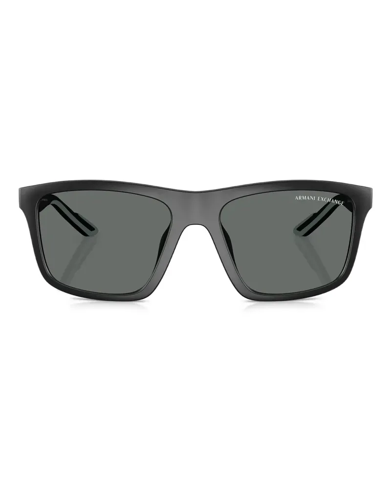 Armani Exchange Sonnenbrille mit eckigem Gestell - Schwarz Schwarz