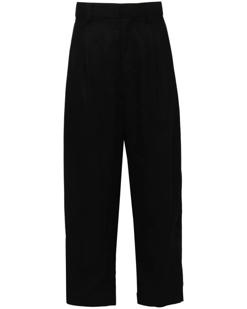 FACETASM Plissierte Tapered-Hose - Schwarz Schwarz