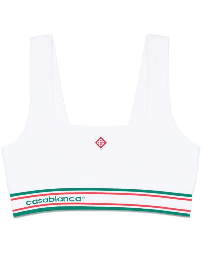 Casablanca Paris Nahtloser Sport-BH - Weiß Weiß