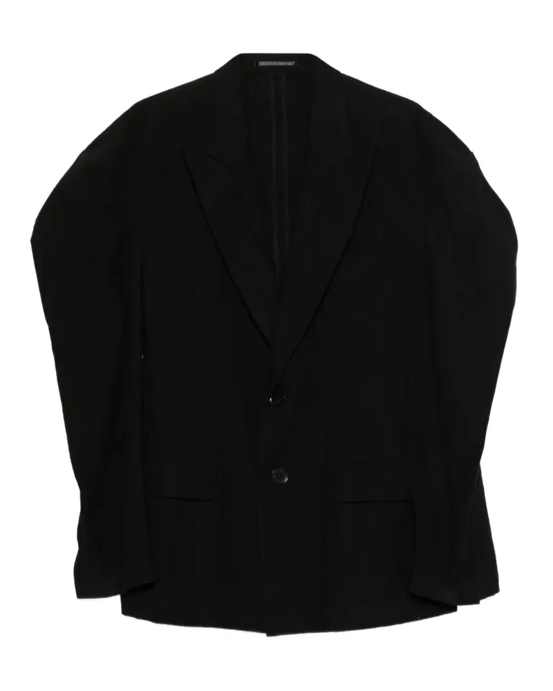 Yohji Yamamoto button-up blazer - Schwarz Schwarz