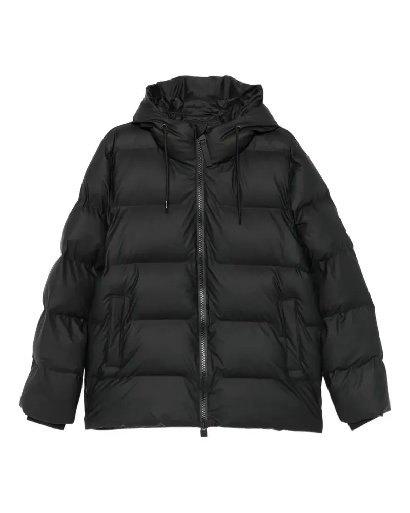RAINS Alta hooded quilted jacket - Schwarz Schwarz