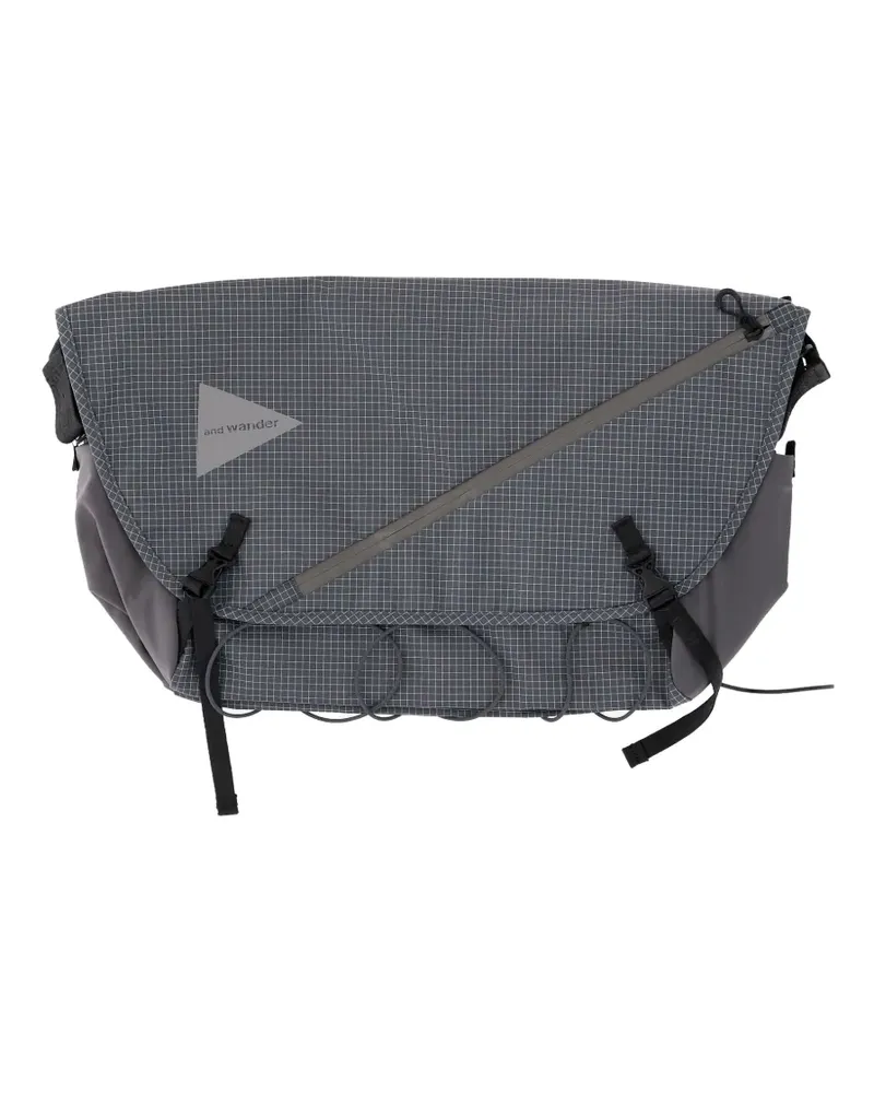 and wander Ocean Rip shoulder bag - Grau Grau