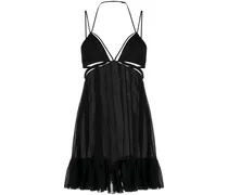 Minikleid mit Cut-Outs - Schwarz