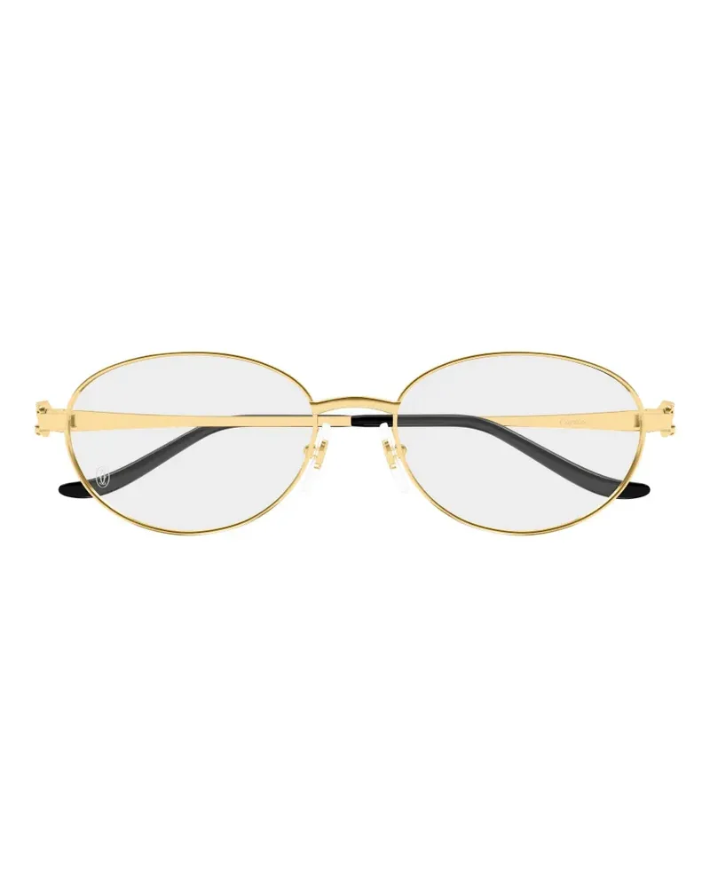 Cartier Première de Cartier Sonnenbrille mit ovalem Gestell - Gold Gold