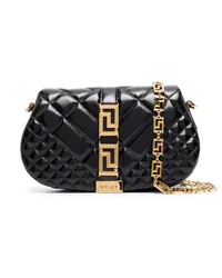 Versace Greca Goddess Schultertasche Schwarz