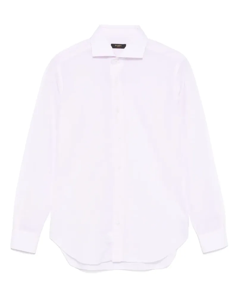 BARBA Gestreiftes Hemd - Rosa Rosa