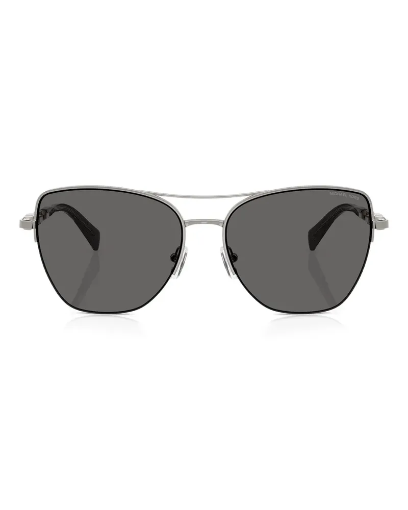 Michael Kors Sonnenbrille mit Kettendetail - Silber Silber