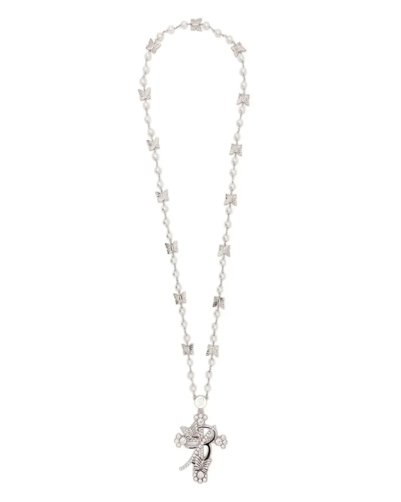 Blumarine Halskette mit Schmetterlingsverzierung - Silber Silber
