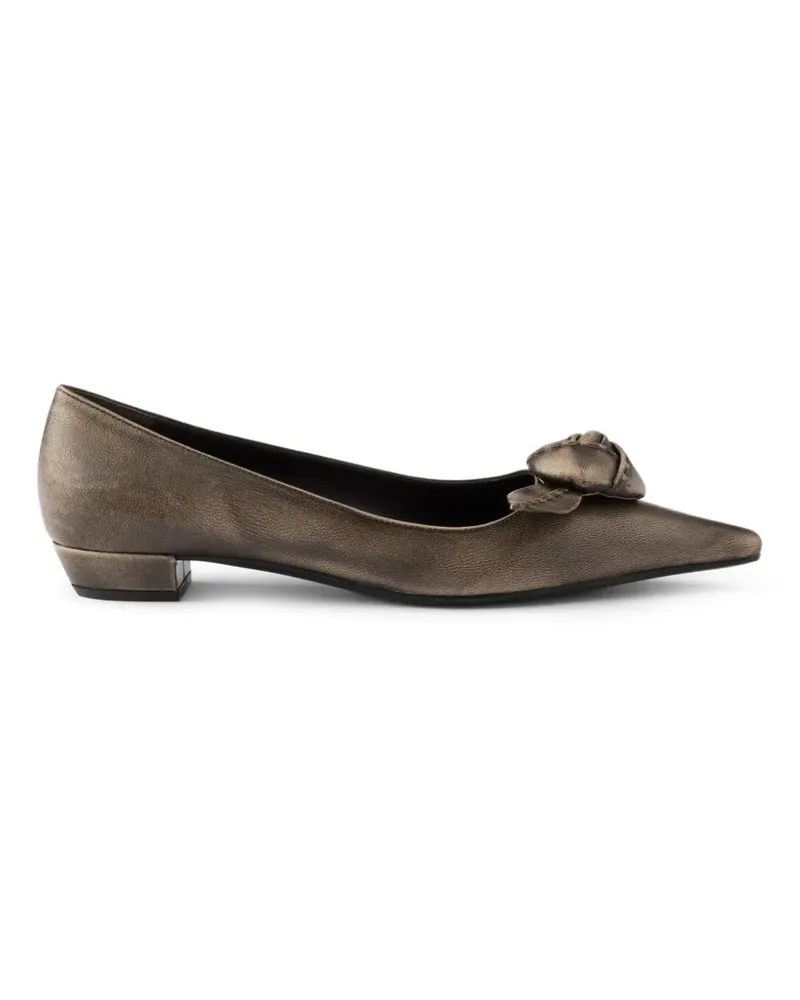 Prada Ballerinas aus Leder - Braun Braun