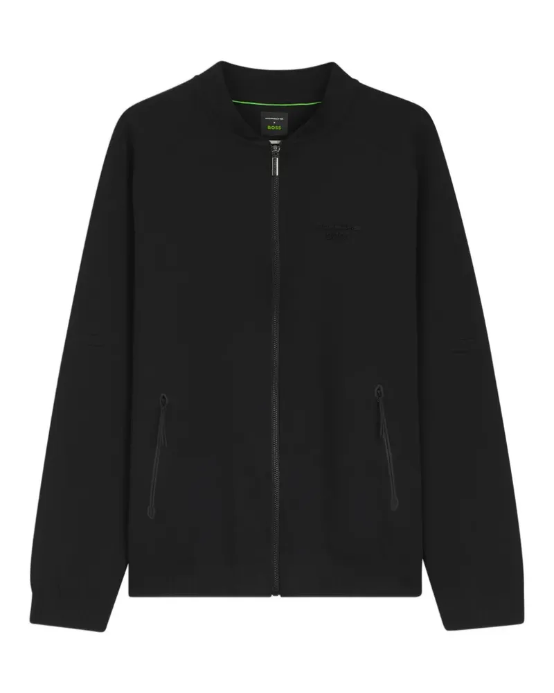 HUGO BOSS Sweatshirt mit Reißverschluss - Schwarz Schwarz