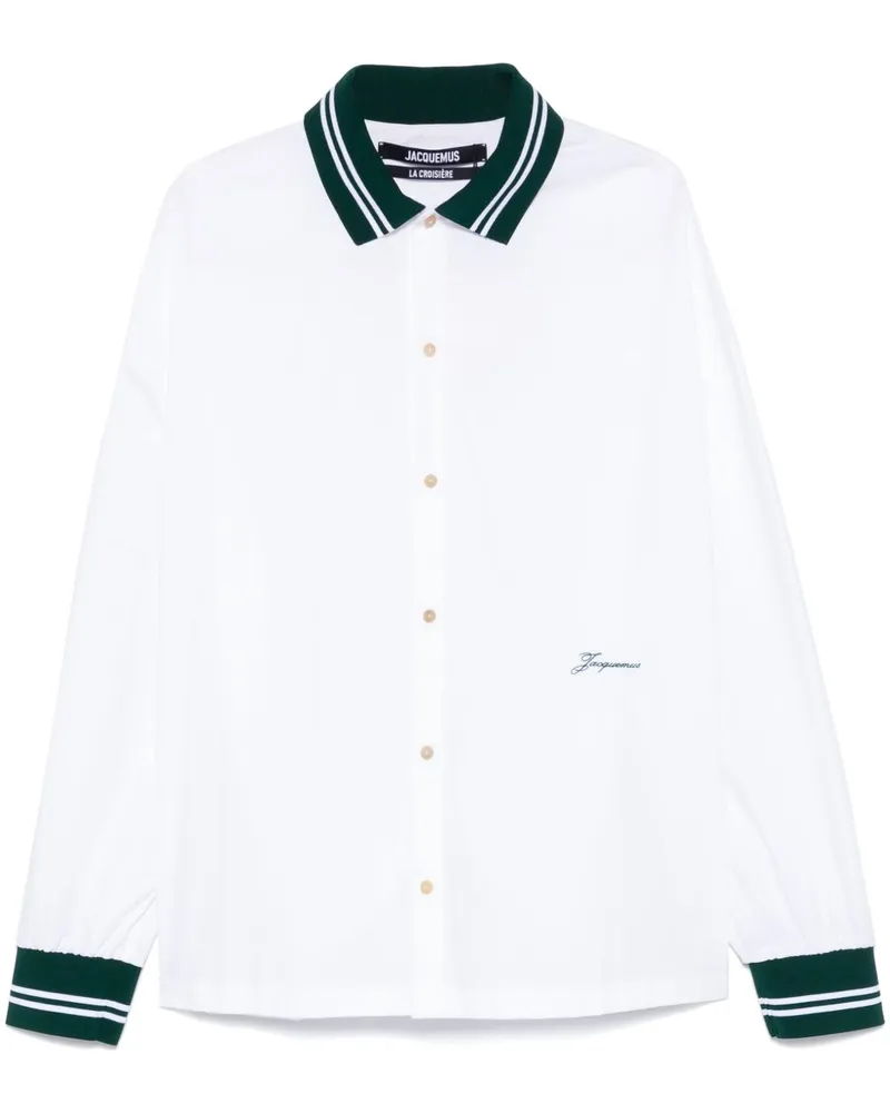 Jacquemus La Chemise Baseball ML Hemd - Weiß Weiß