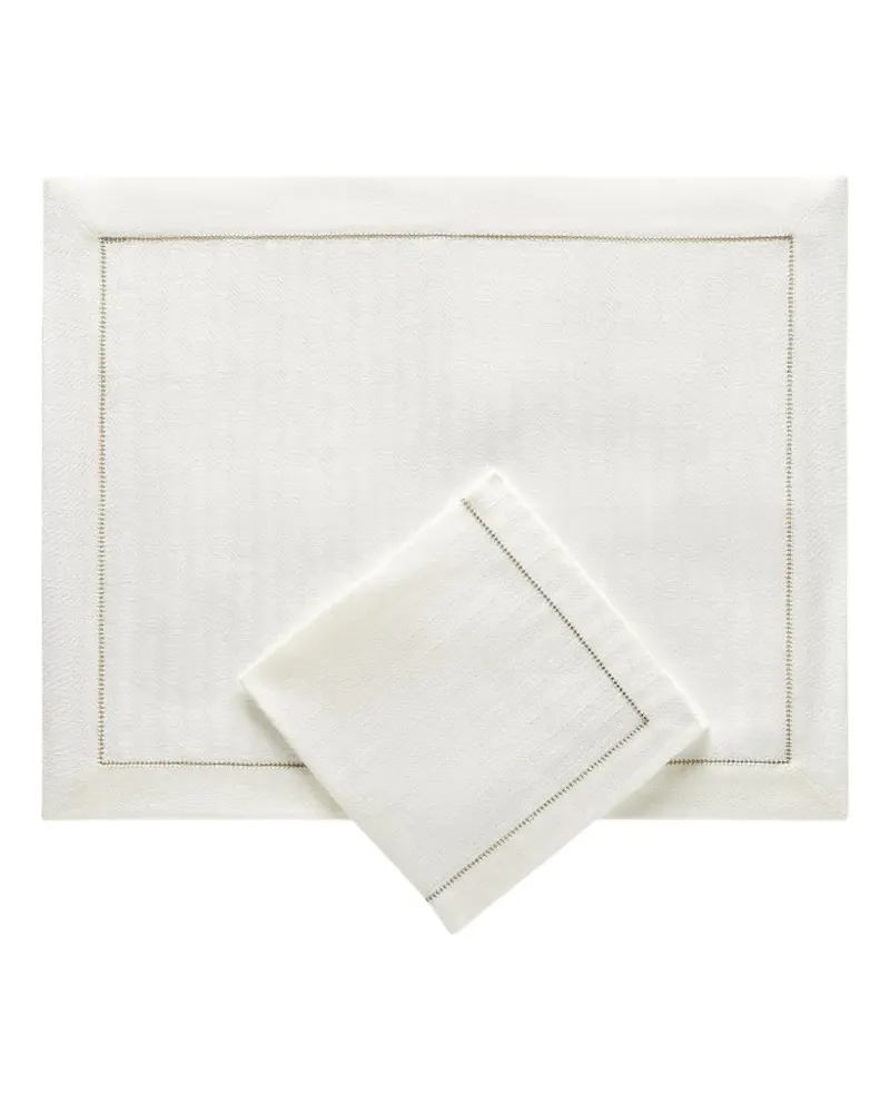 Brunello Cucinelli Servietten-Set aus Leinen - Nude Nude