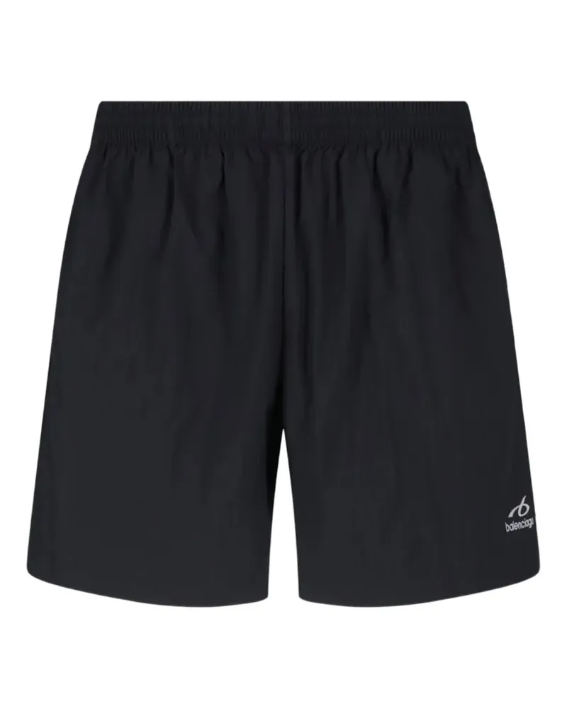 Balenciaga Bodies logo-print swim shorts - Schwarz Schwarz