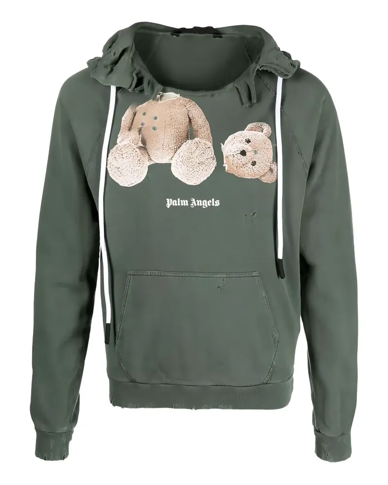 Palm Angels Hoodie mit Teddy-Motiv - Grün Grün
