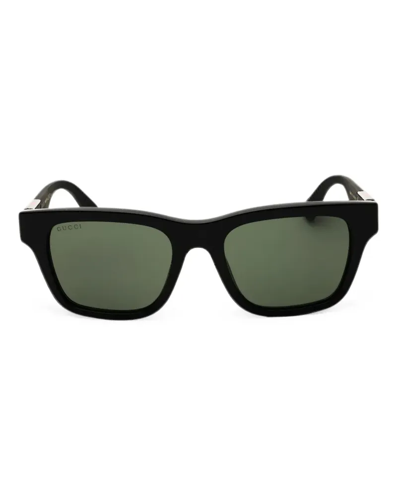 Gucci rectangle-frame sunglasses - Schwarz Schwarz