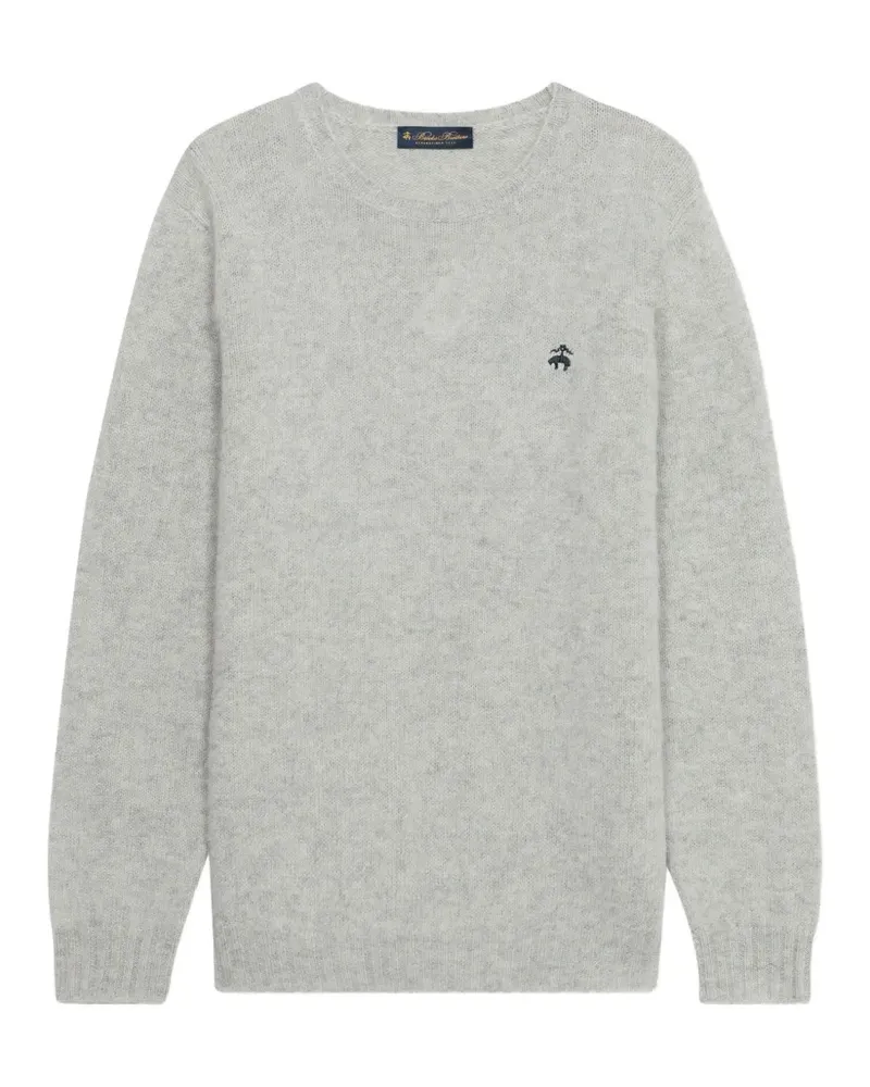 Brooks Brothers Pullover mit Logo-Stickerei - Grau Grau