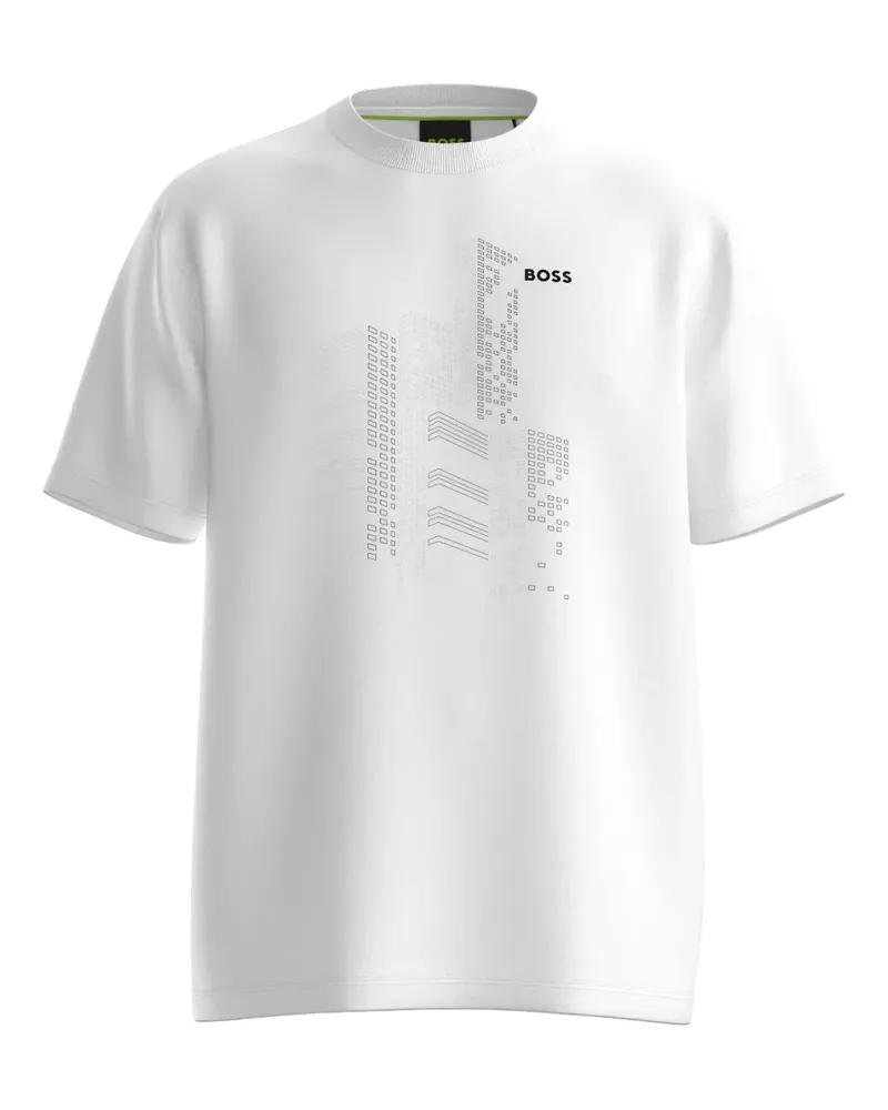 HUGO BOSS T-Shirt mit grafischem Print - Weiß Weiß
