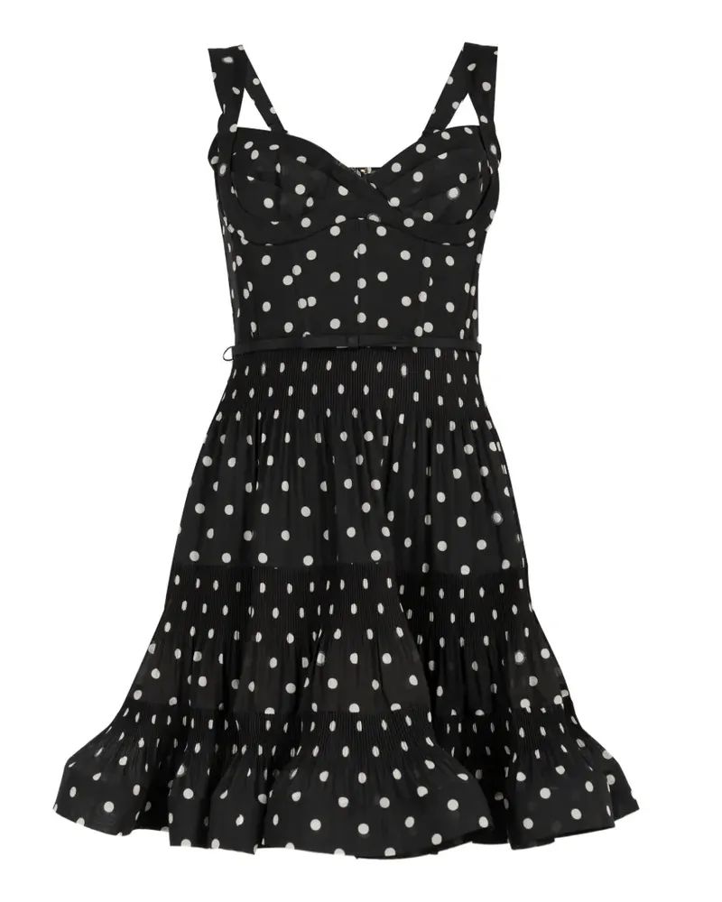 Zimmermann pleated draped mini dress - Schwarz Schwarz