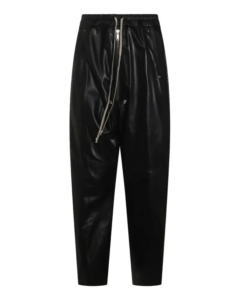 Rick Owens Bela drawstring leather trousers - Schwarz Schwarz