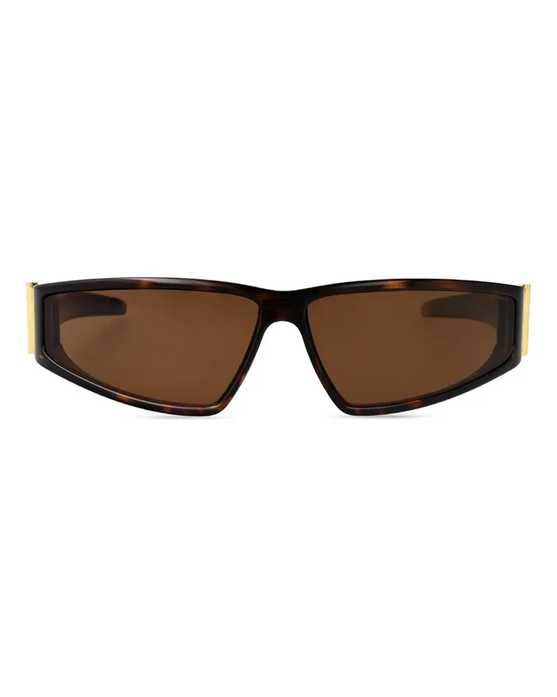 Alexander McQueen Sonnenbrille in Schildpattoptik - Braun Braun