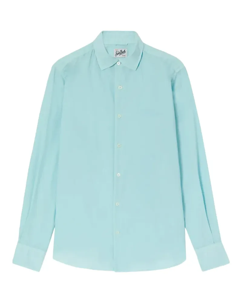 MC2 Saint Barth logo-embroidered shirt - Blau Blau