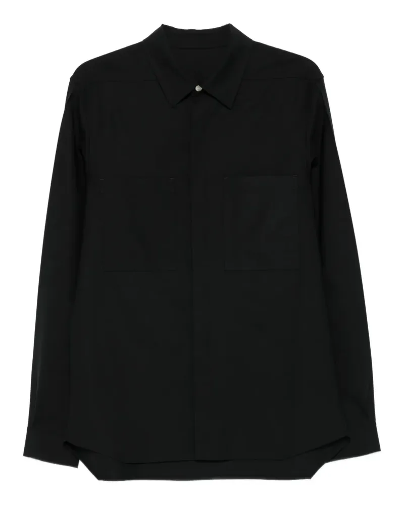 Rick Owens Hemd mit Taschen - Schwarz Schwarz