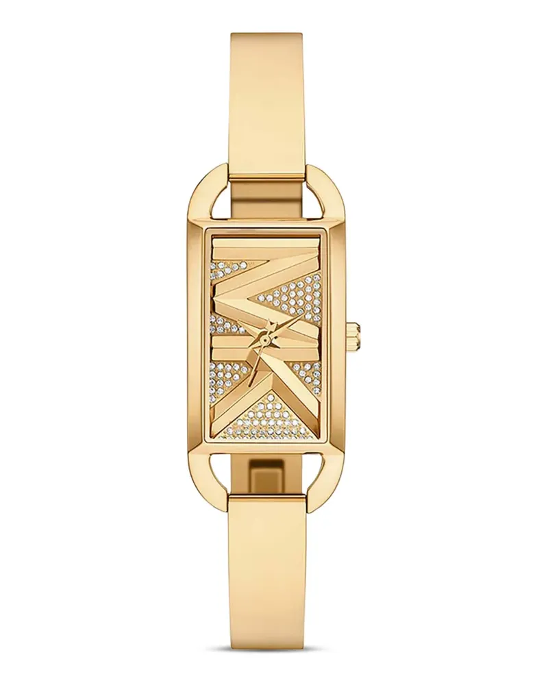 Michael Kors Mini Empire Armbanduhr mit goldfarbenem Pavé Gold