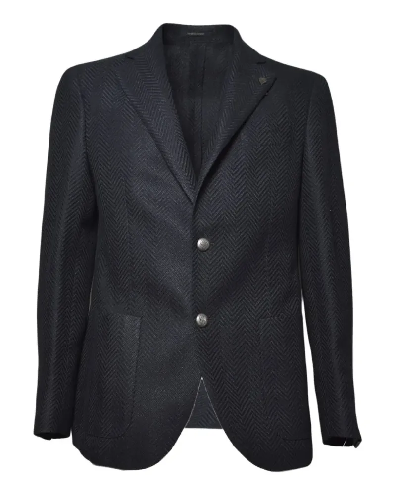 Gabriele Pasini herringbone-patterned blazer - Blau Blau