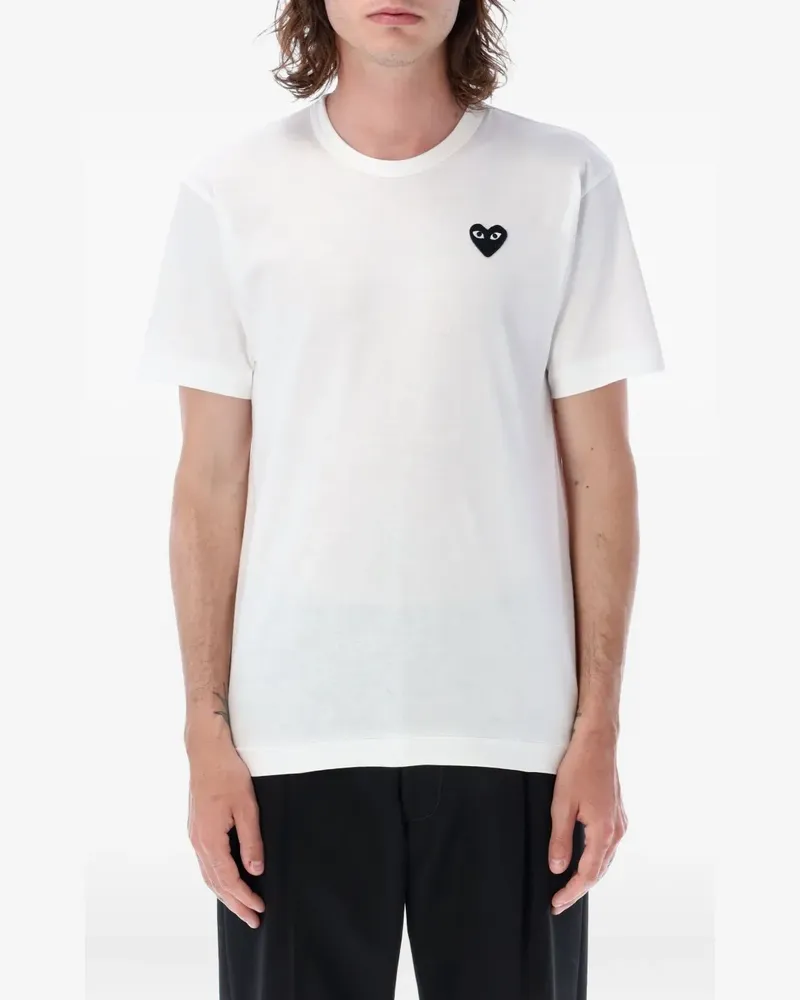 Comme des Garçons T-Shirt mit Logo-Stickerei - Weiß Weiß