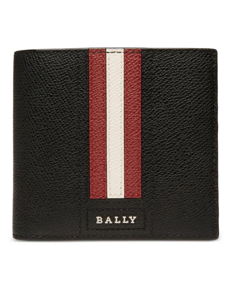 Bally Gestreiftes Portemonnaie - Schwarz Schwarz