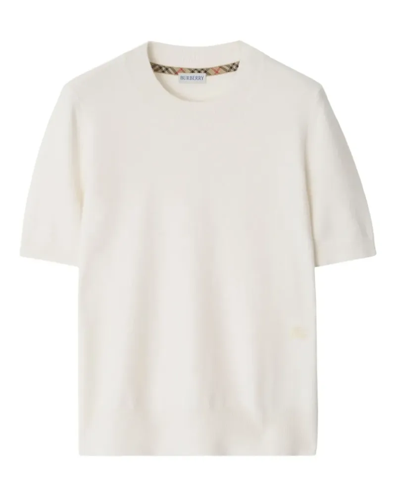 Burberry Gestricktes EKD T-Shirt - Weiß Weiß