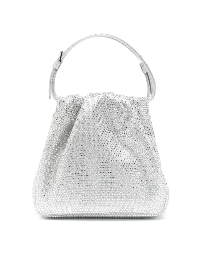 Amina Muaddi Vittoria Mini-Tasche - Silber Silber