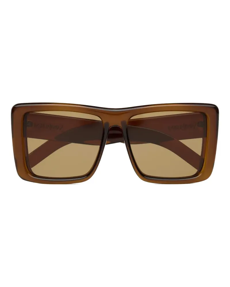 Saint Laurent 900 Howl Sonnenbrille mit eckigem Gestell - Braun Braun