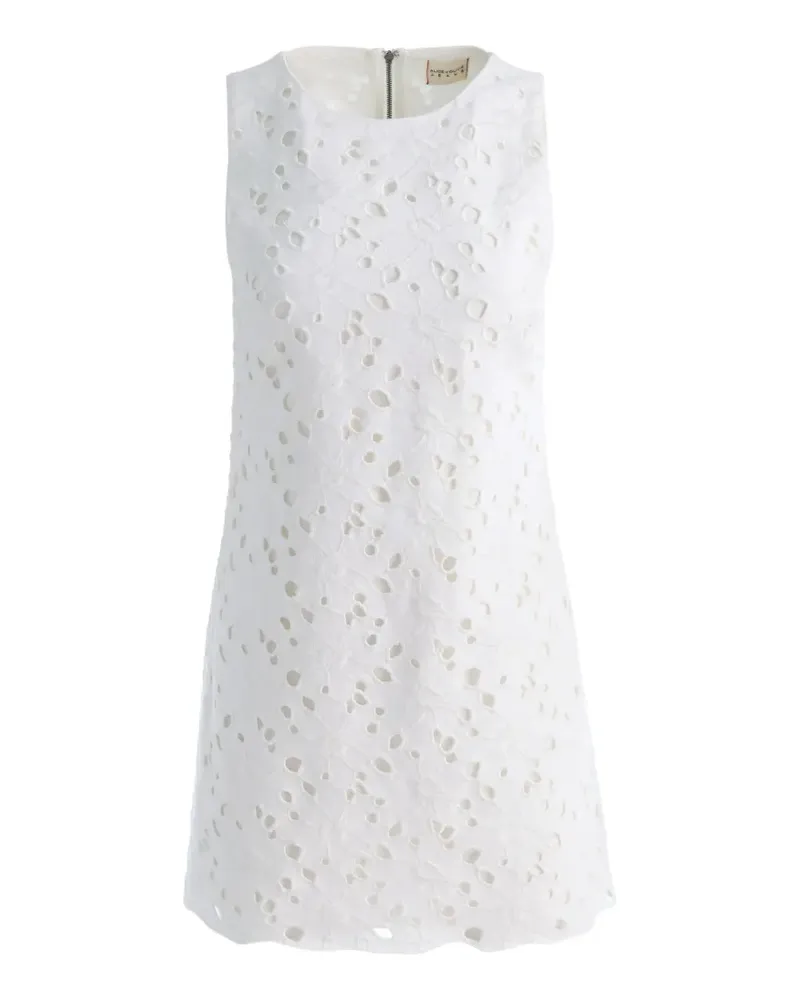 Alice + Olivia Clyde eyelet-embroidered mini dress - Weiß Weiß
