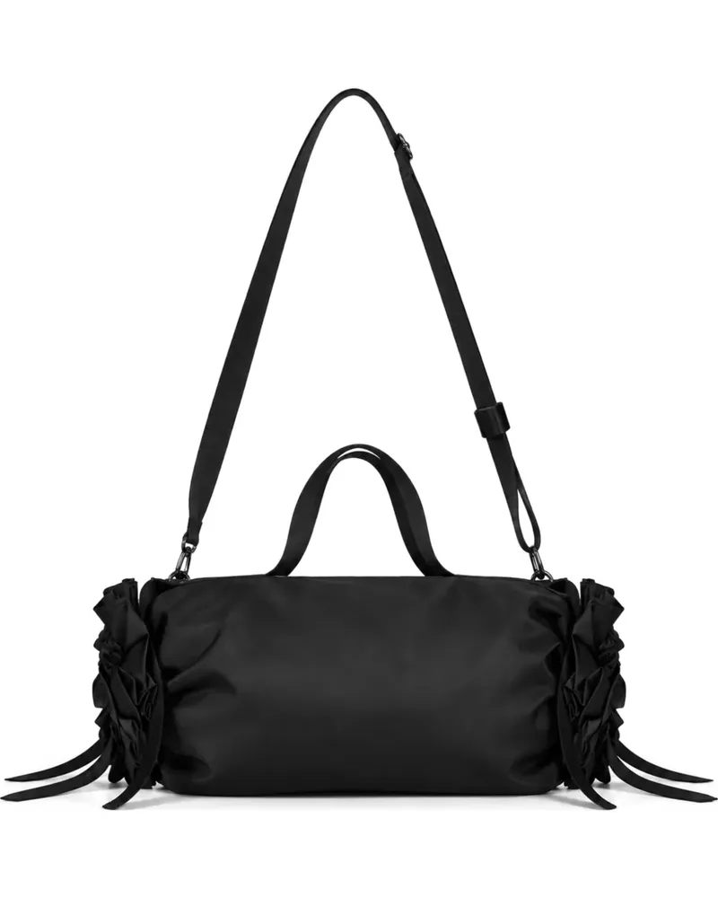 Simone Rocha Rosette Clutch mit Rüschen und Blumenverzierung - Schwarz Schwarz