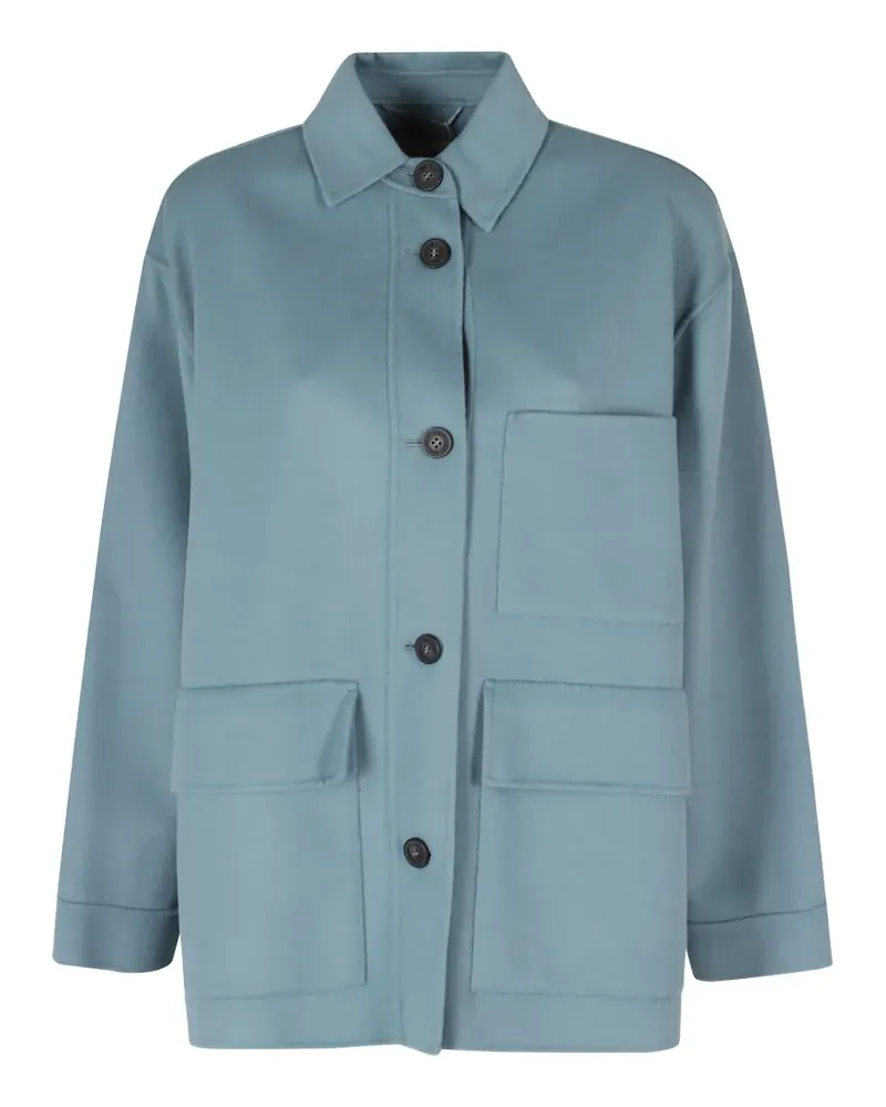 Max Mara Folk Jacke mit Knöpfen - Blau Blau