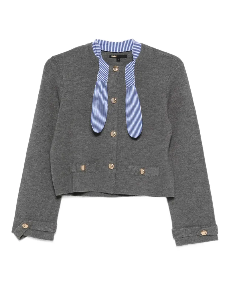 Maje Cardigan mit Knopfverschluss - Grau Grau