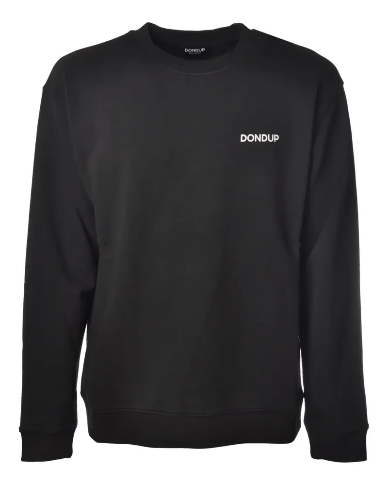Dondup Sweatshirt mit Logo - Schwarz Schwarz
