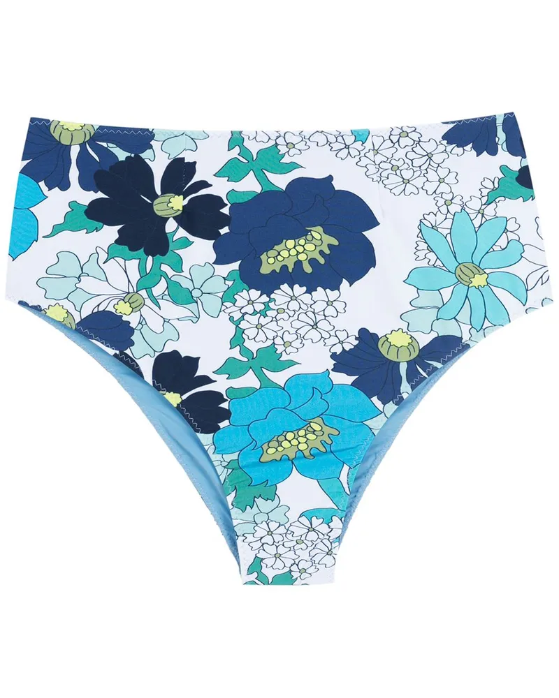 Clube Bossa Bikinihöschen mit Blumen-Print - Blau Blau