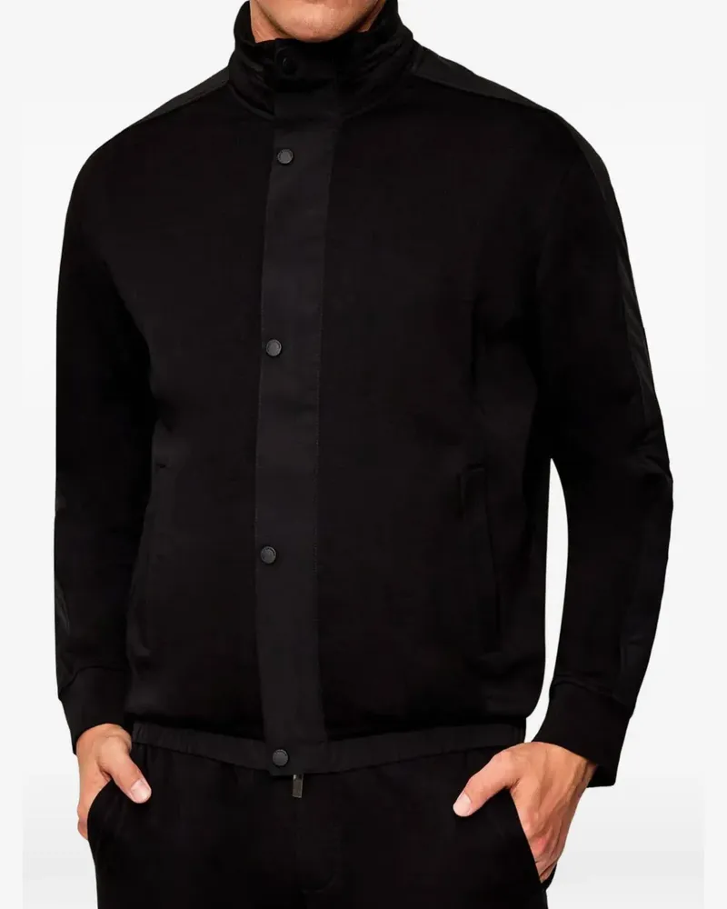 Armani Exchange zip-up hooded jacket - Schwarz Schwarz