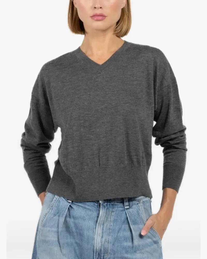 Autumn Cashmere V-neck sweater - Grau Grau