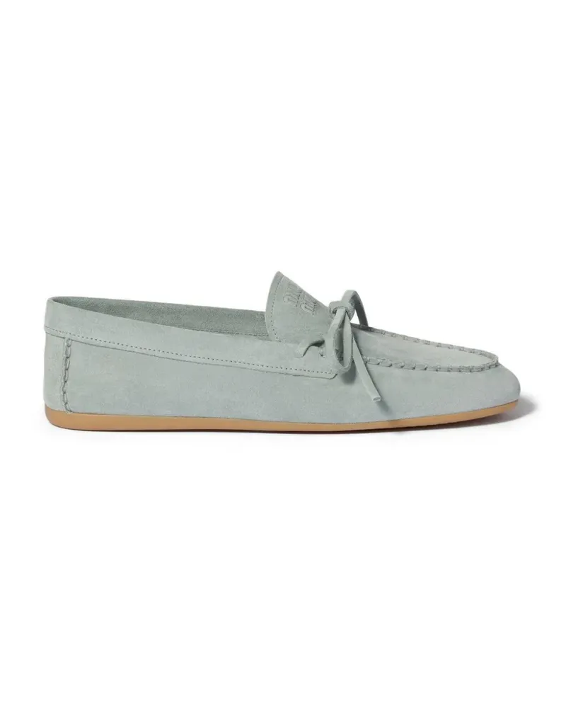 Miu Miu Loafer aus Wildleder - Blau Blau
