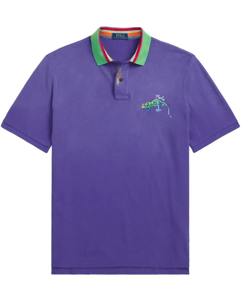 Ralph Lauren Besticktes Poloshirt - Violett Violett