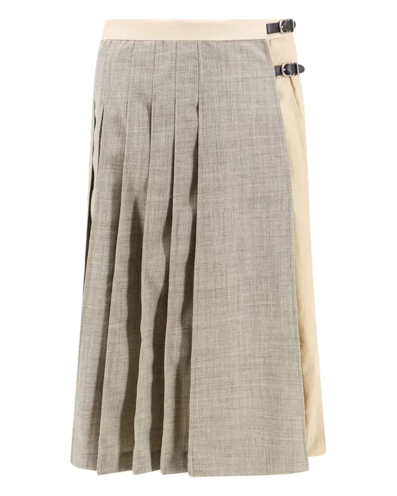 Durazzi Milano pleated kilt midi skirt - Grau Grau