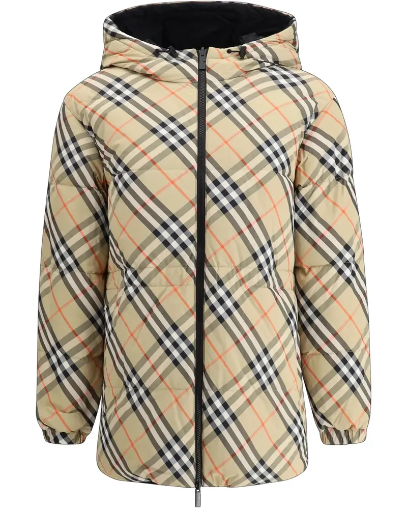 Burberry Karierte Jacke - Schwarz Schwarz