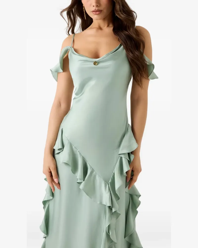 Guess Ruffles maxi dress - Grün Grün