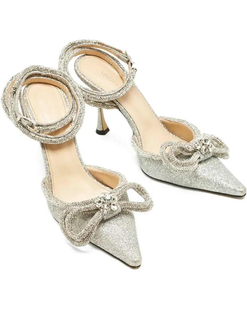 Mach & Mach Pumps mit Schleifendetail - Silber Silber