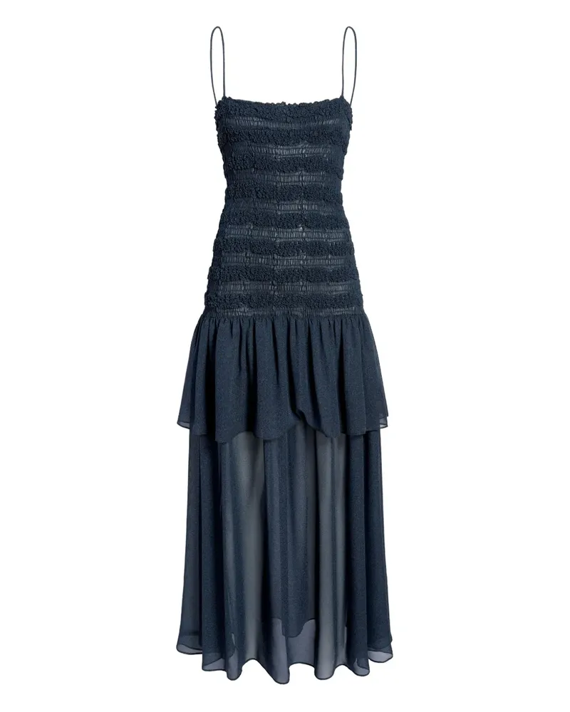 Proenza Schouler Michal ruffled midi dress - Blau Blau